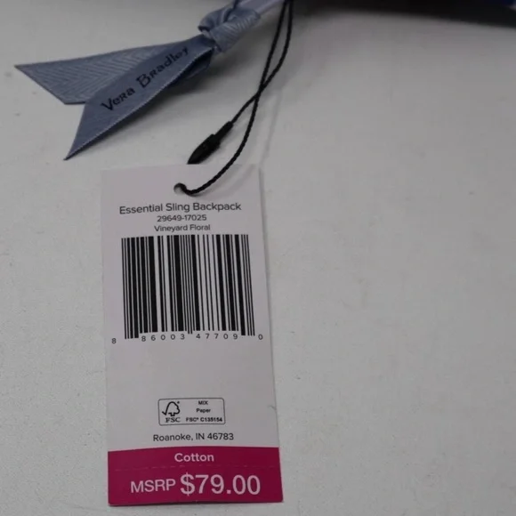 NWT Vera Bradley Multicolor Floral Crossbody Bag/Sling Backpack - Picture 9 of 16